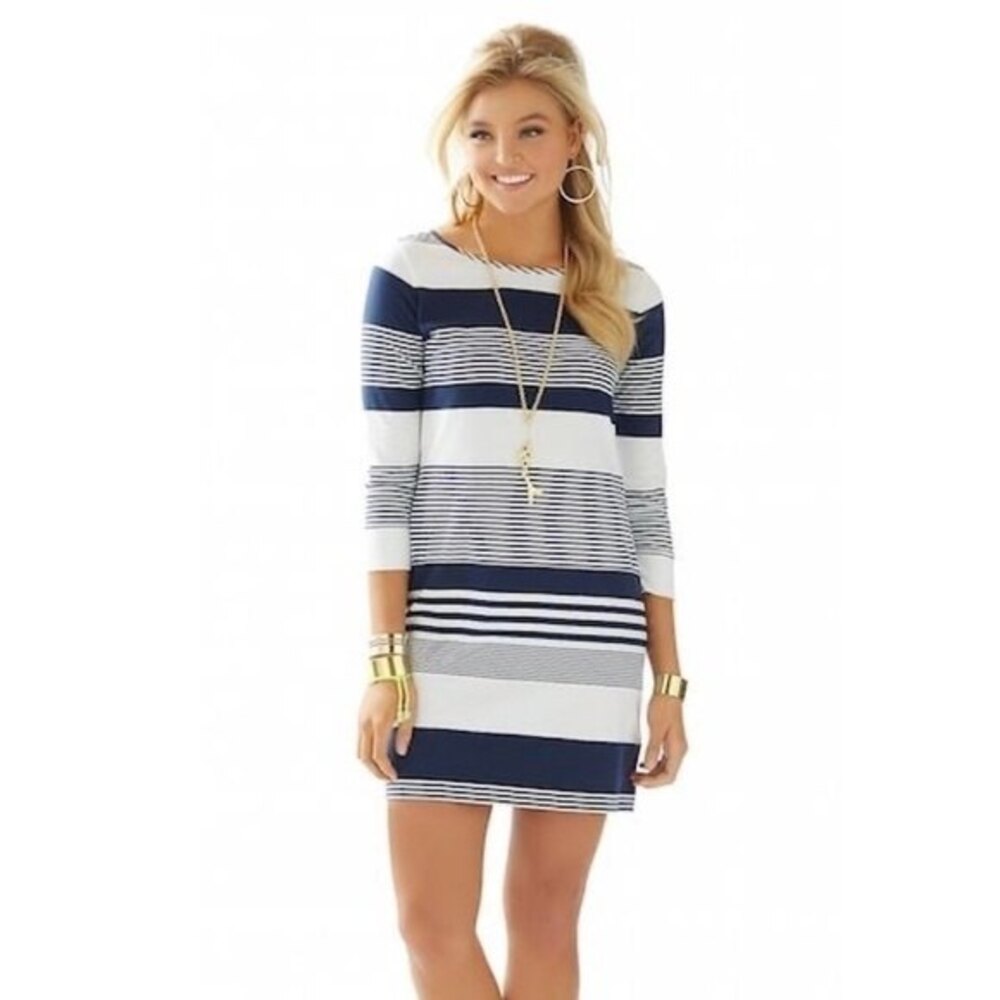 LILLY PULITZER Marlowe Striped Boatneck Dress XS